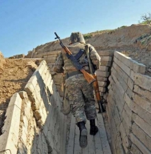 Минобороны РА: военнослужащий ранен от выстрела с азербайджанской стороны