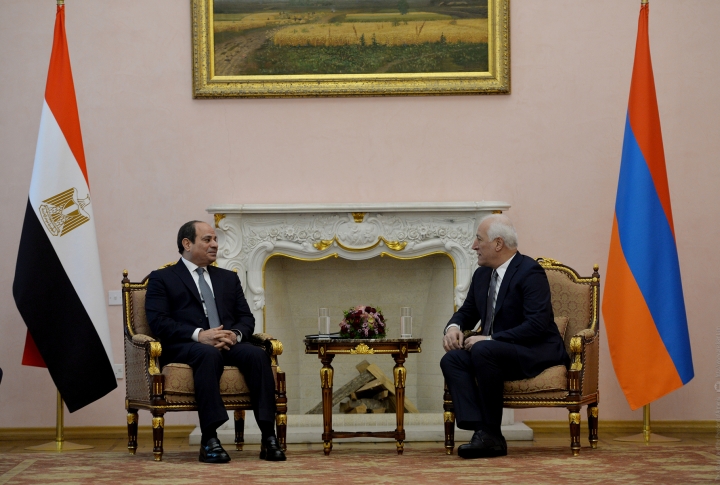 Президент Египта впервые посетил Армению